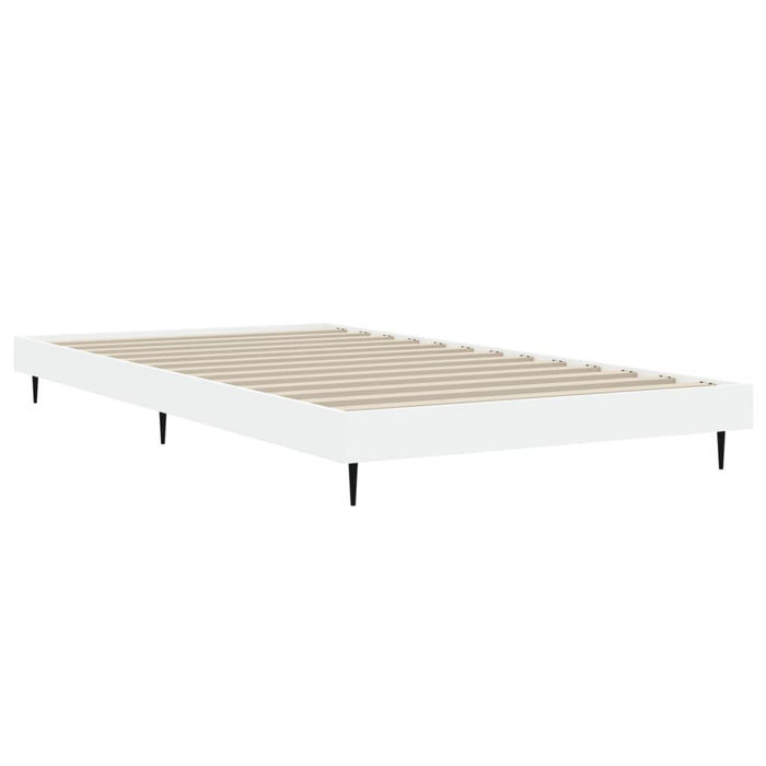 Bed Frame White Engineered Wood 90 cm