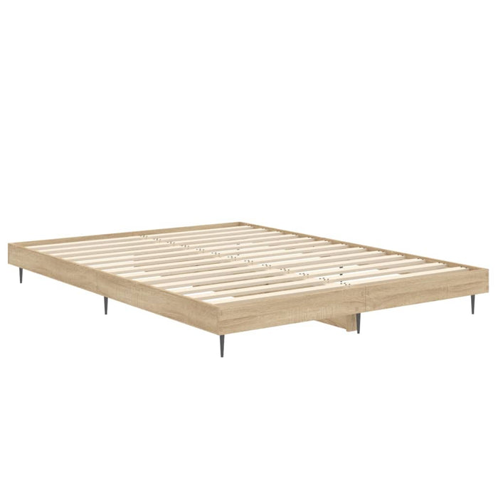 Bed Frame Sonoma Oak 4FT6 Double Engineered Wood