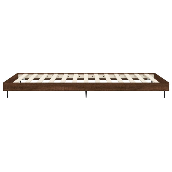 Bed Frame Brown Oak 2FT6 Small Single Engineered Wood