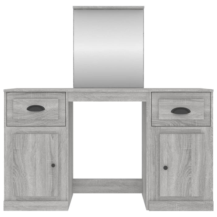 Dressing Table with Mirror Grey Sonoma 130 cm