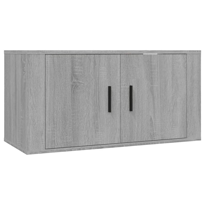 Wall-mounted TV Cabinets 2 pcs Grey Sonoma 80 cm