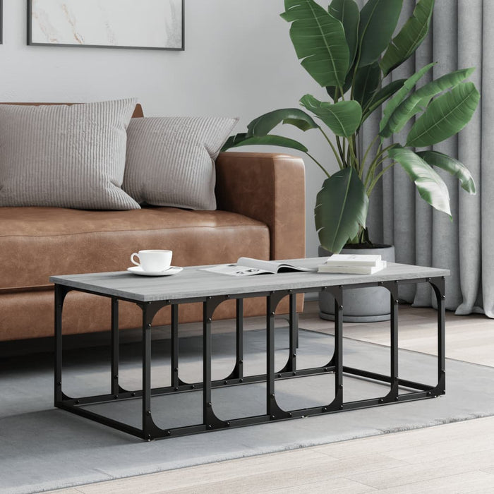 Coffee Table Grey Sonoma 100x50x35.5 cm Engineered Wood