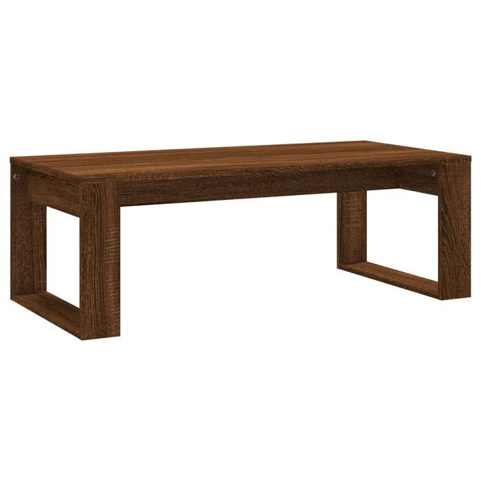 Coffee Table Brown Oak Engineered Wood 102 cm