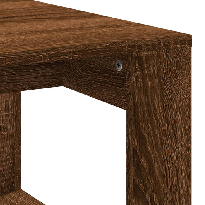 Coffee Table Brown Oak Engineered Wood 102 cm