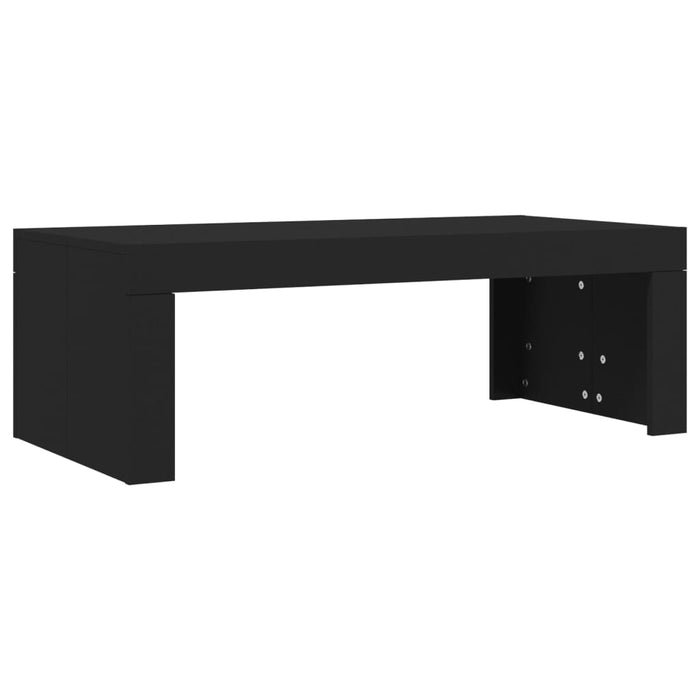 Coffee Table Black Engineered Wood 102 cm