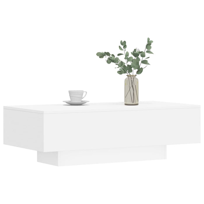 Coffee Table White Engineered Wood 100 cm