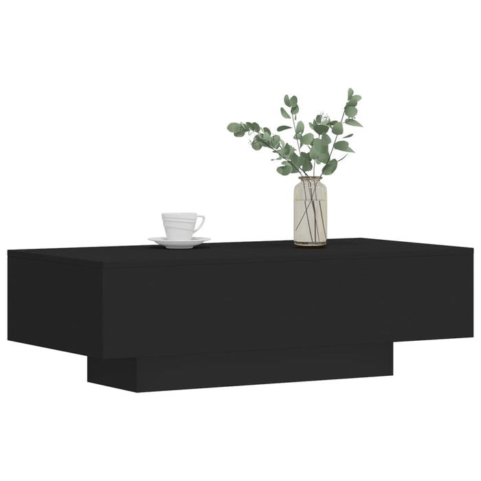 Coffee Table Black Engineered Wood 100 cm