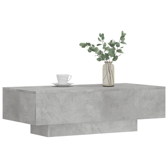 Coffee Table Concrete Grey Engineered Wood 100 cm