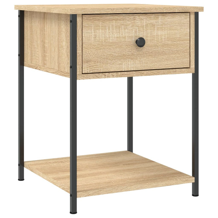 Bedside Table Sonoma Oak Engineered Wood 44 cm
