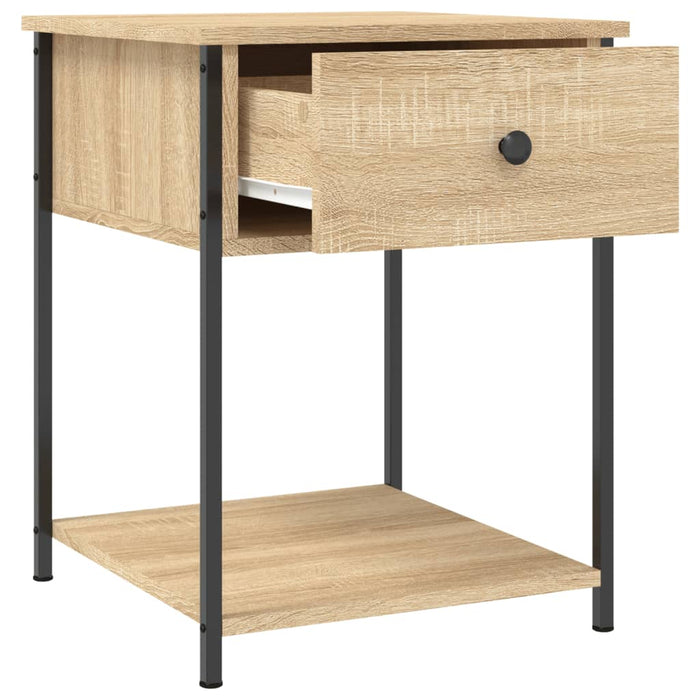 Bedside Table Sonoma Oak Engineered Wood 44 cm