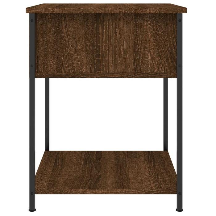 Bedside Tables 2 pcs Brown Oak Engineered Wood 44 cm