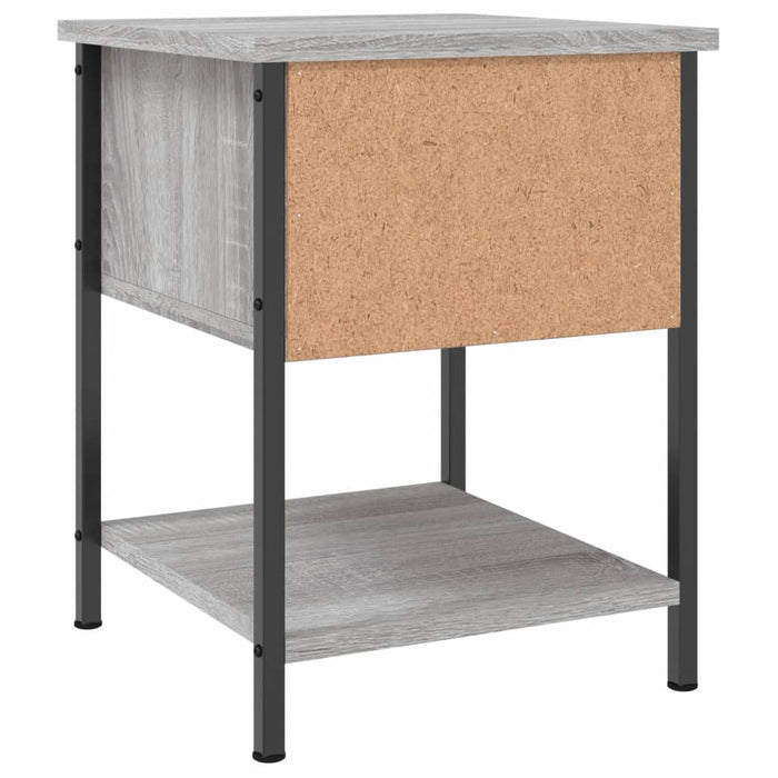 Bedside Table Grey Sonoma 34 cm