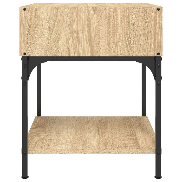 Bedside Table Sonoma Oak Engineered Wood 40 cm