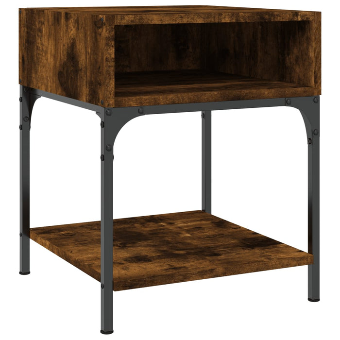 Bedside Tables 2 pcs Smoked Oak Engineered Wood 40 cm