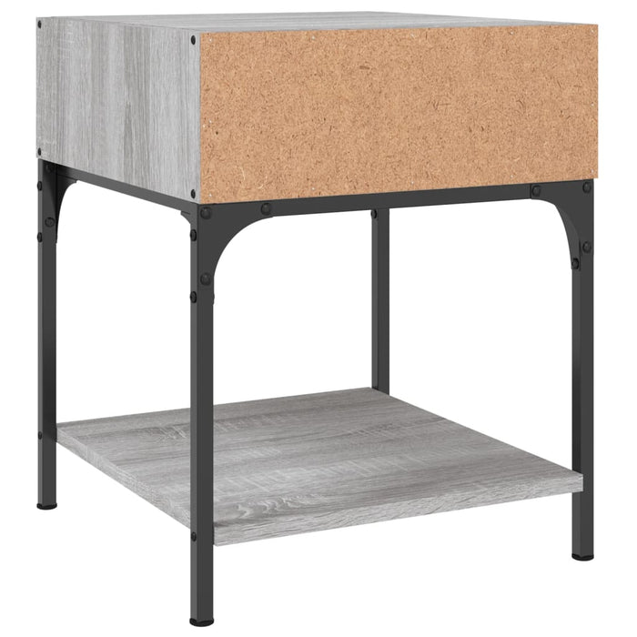 Bedside Tables 2 pcs Grey Sonoma Engineered Wood 40 cm