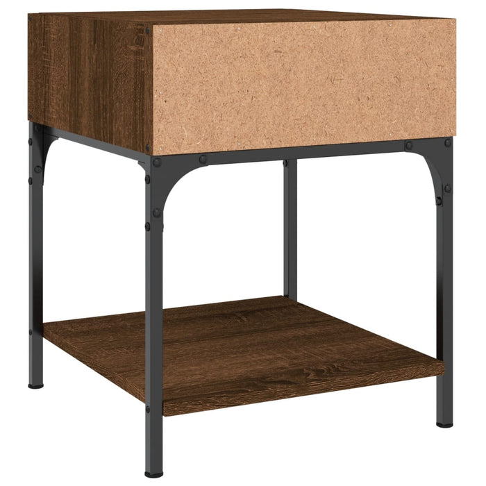 Bedside Tables 2 pcs Brown Oak Engineered Wood 40 cm