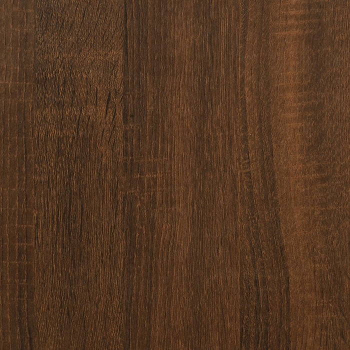 Bedside Table Brown Oak 40.5x31x60 cm