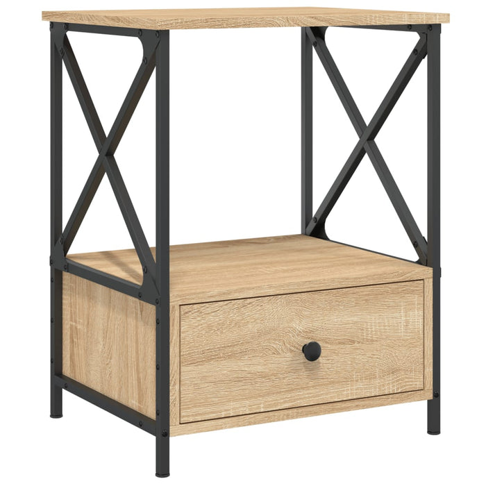 Bedside Table Sonoma Oak Engineered Wood 50 cm