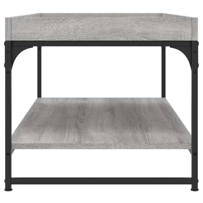 Coffee Table Grey Sonoma Engineered Wood 100 cm