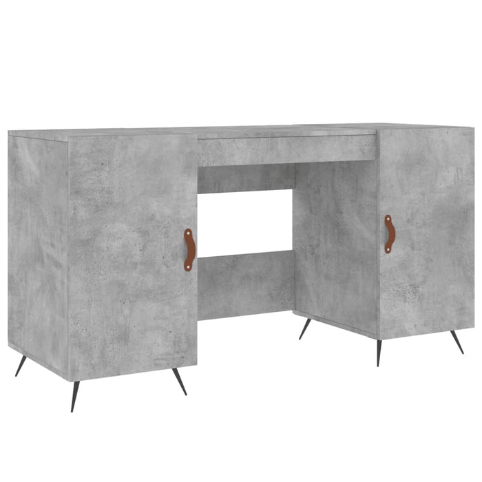 Desk Concrete Grey Engineered Wood 140 cm