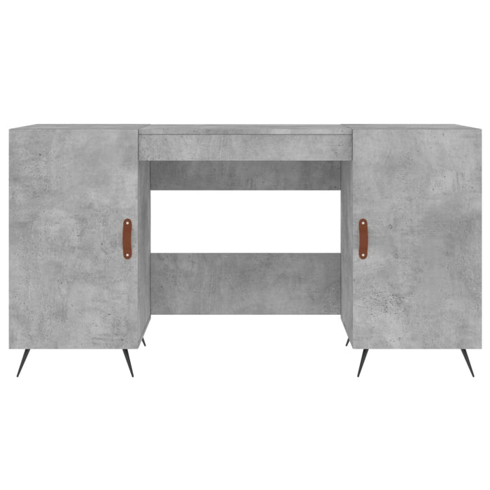 Desk Concrete Grey Engineered Wood 140 cm