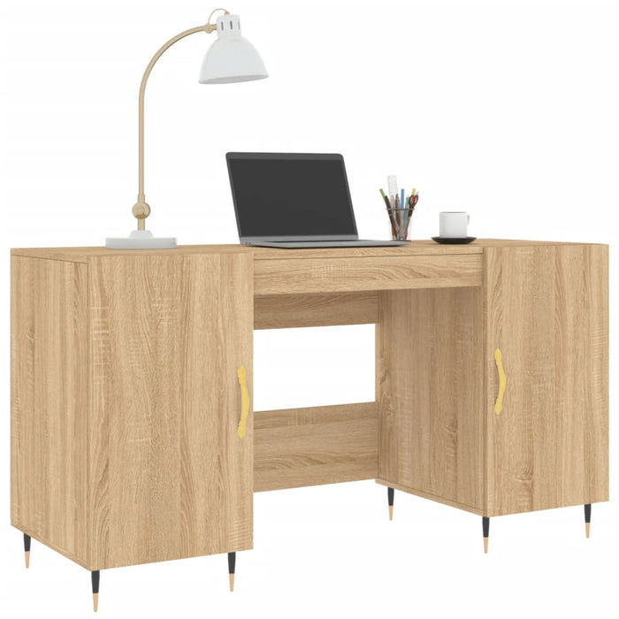 Desk Sonoma Oak Engineered Wood 140 cm