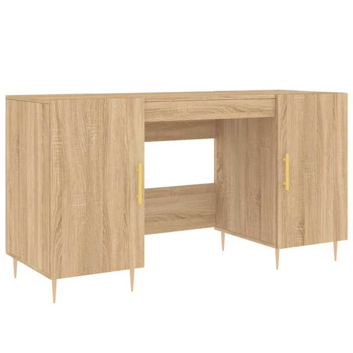 Desk Sonoma Oak Engineered Wood 140 cm