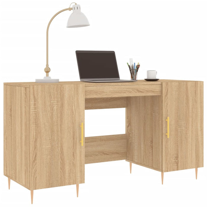 Desk Sonoma Oak Engineered Wood 140 cm