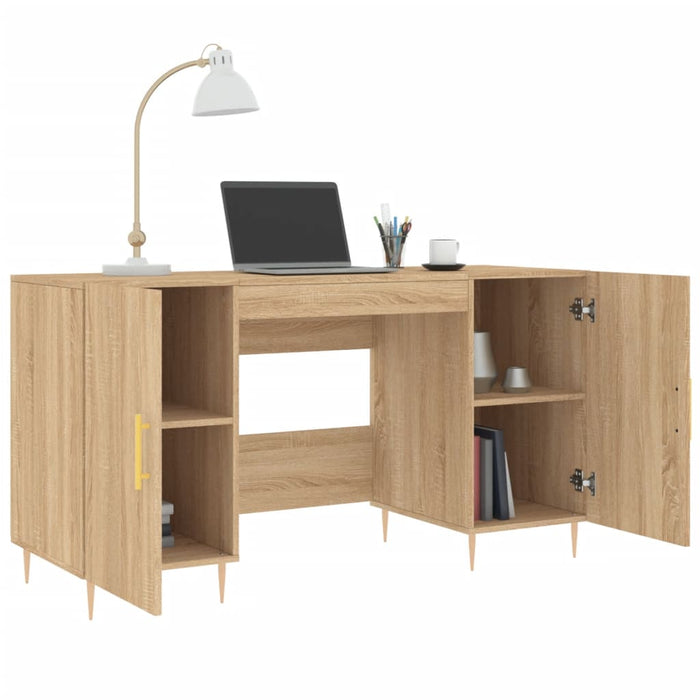 Desk Sonoma Oak Engineered Wood 140 cm