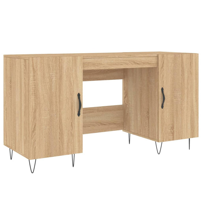 Desk Sonoma Oak Engineered Wood 140 cm