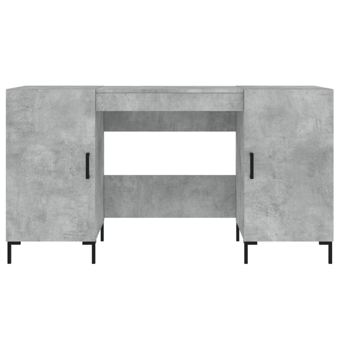 Desk Concrete Grey Engineered Wood 140 cm