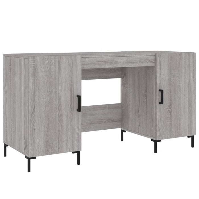 Desk Grey Sonoma Engineered Wood 140 cm