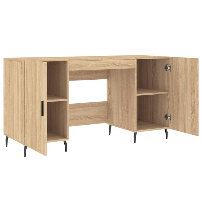 Desk Sonoma Oak Engineered Wood 140 cm