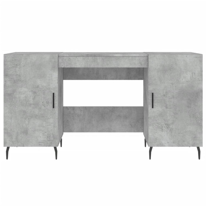 Desk Concrete Grey Engineered Wood 140 cm