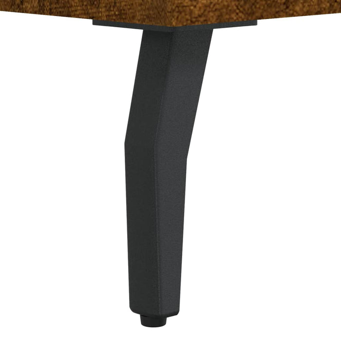 Desk Smoked Oak Engineered Wood 140 cm