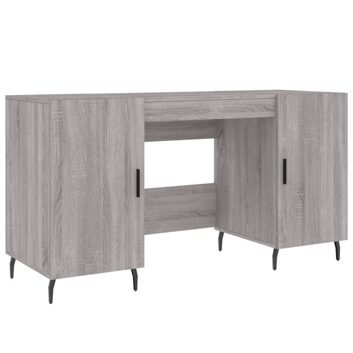 Desk Grey Sonoma Engineered Wood 140 cm