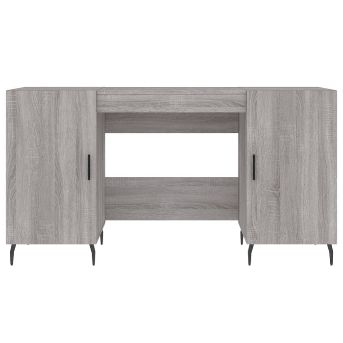 Desk Grey Sonoma Engineered Wood 140 cm