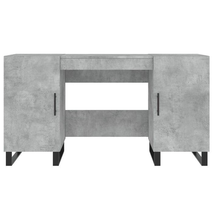 Desk Concrete Grey Engineered Wood 140 cm