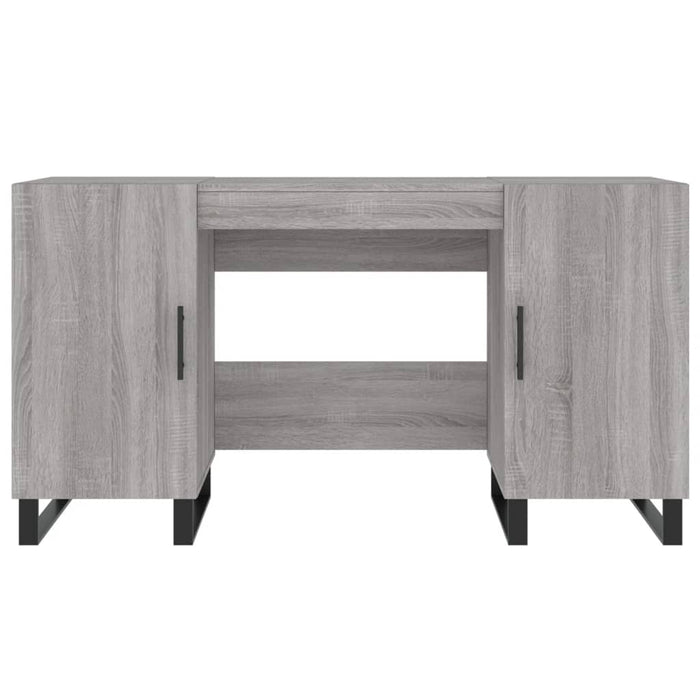 Desk Grey Sonoma Engineered Wood 140 cm