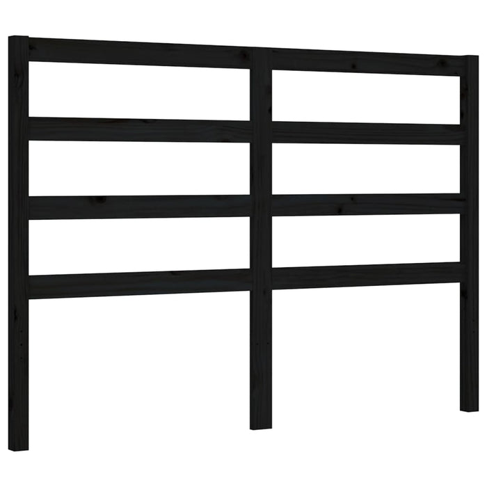 Bed Frame with Headboard Black 5FT
