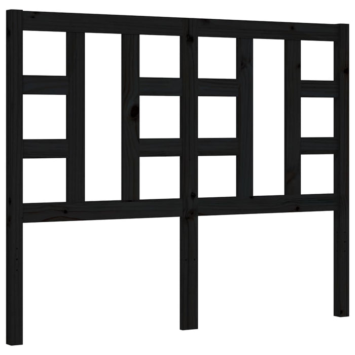 Bed Frame with Headboard Black 4FT