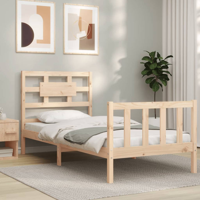 Bed Frame with Headboard 3FT Single