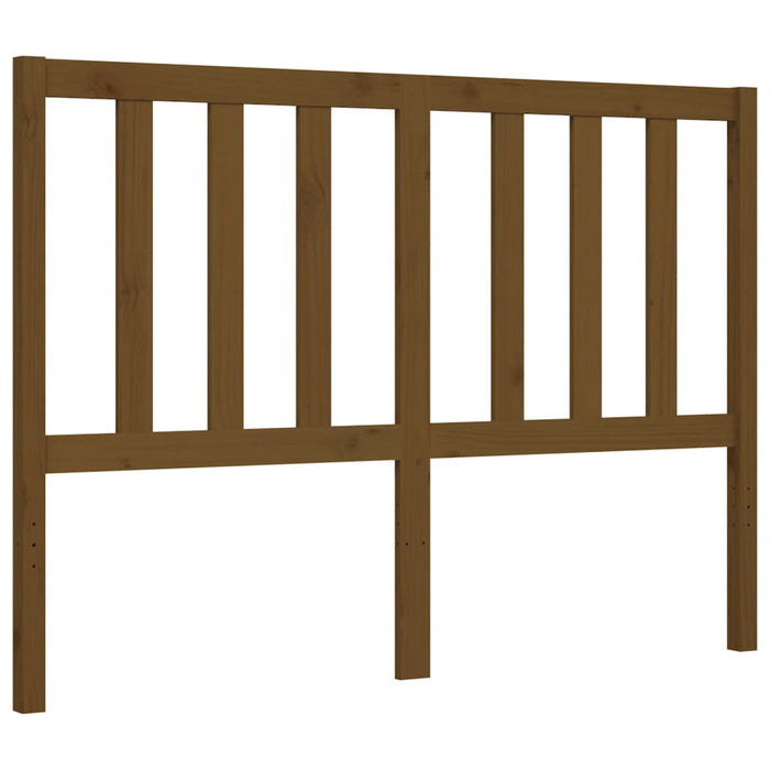 Bed Frame with Headboard Honey Brown Solid Wood 120 cm