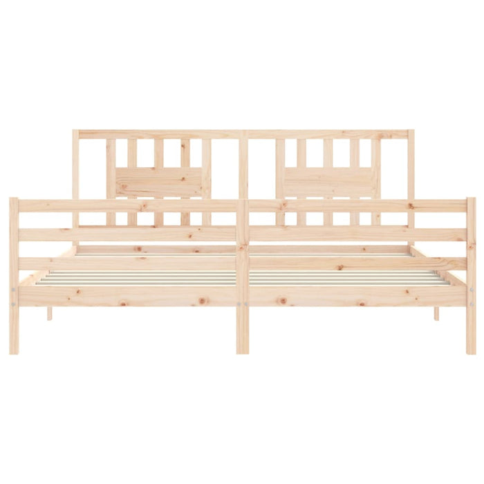 Bed Frame with Headboard 6FT Super