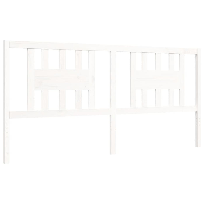 Bed Frame with Headboard White 6FT