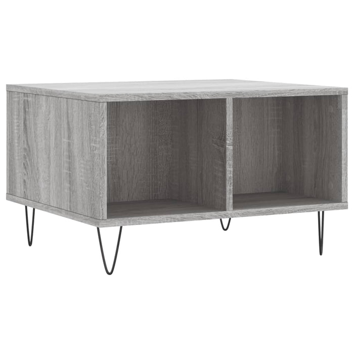 Coffee Table Grey Sonoma 60x50x36.5 cm Engineered Wood