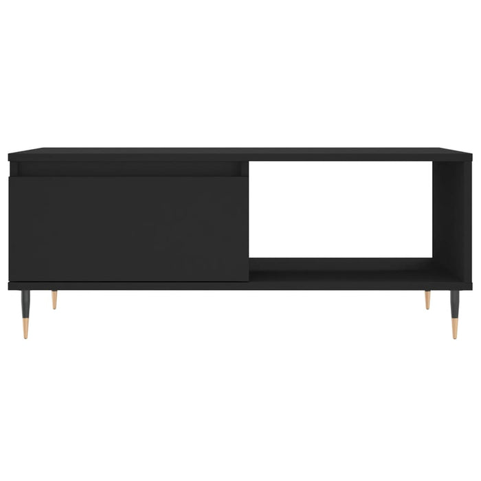 Coffee Table Black 90x50x36.5 cm Engineered Wood