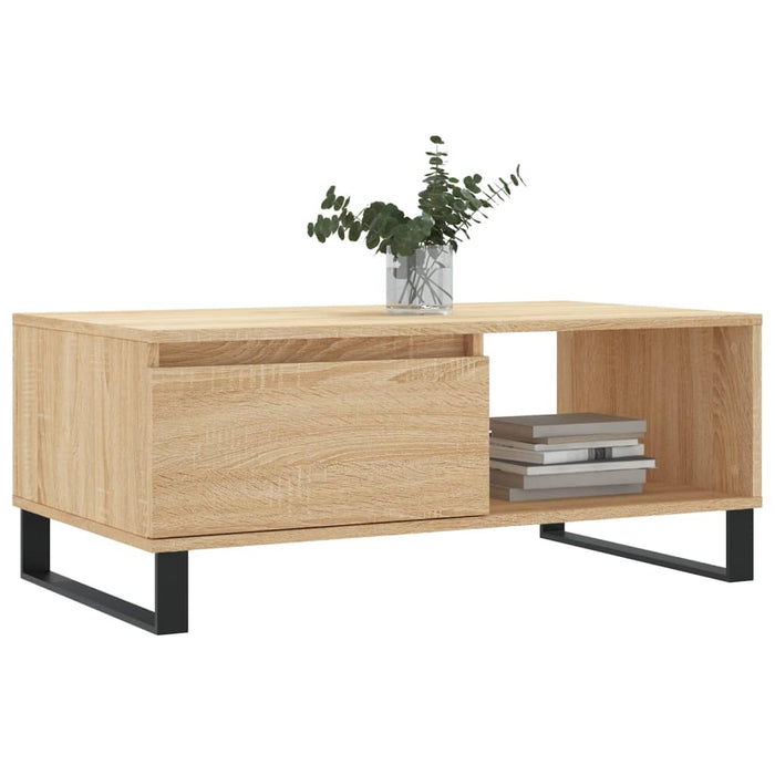 Coffee Table Sonoma Oak 90x50x36.5 cm Engineered Wood