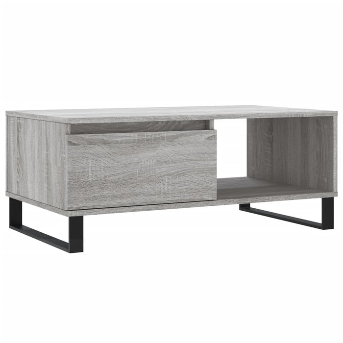 Coffee Table Grey Sonoma 90x50x36.5 cm Engineered Wood