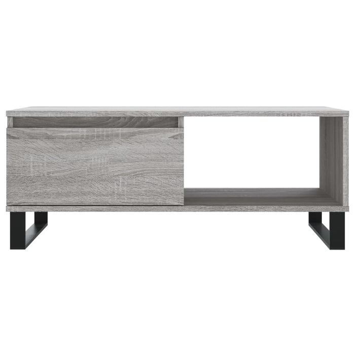 Coffee Table Grey Sonoma 90x50x36.5 cm Engineered Wood